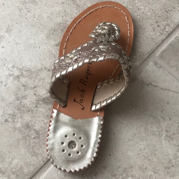 COPY - Jack Rogers Girl’s Gold Sandals - Picture 2 of 4